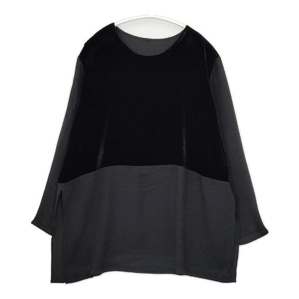 JURGEN LEHL J0153FB431 シルク混 ブラウス シャツ ブラック レディース ヨーガンレール【中古】5-1029T∞