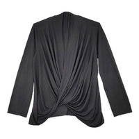 JURGEN LEHL  J0134UB903 シルク 長袖Ｔシャツ カットソー ロンＴ チャコールグレー レディース ヨーガンレール【中古】5-0602M∞