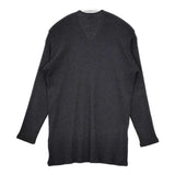 JURGEN LEHL J0154UB501 ウール リブ 長袖Ｔシャツ カットソー ロンＴ チャコールグレー レディース ヨーガンレール【中古】5-1029T∞