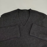 JURGEN LEHL J0154UB501 ウール リブ 長袖Ｔシャツ カットソー ロンＴ チャコールグレー レディース ヨーガンレール【中古】5-1029T∞