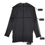 JURGEN LEHL J0154UB501 ウール リブ 長袖Ｔシャツ カットソー ロンＴ チャコールグレー レディース ヨーガンレール【中古】5-1029T∞