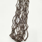 JURGEN LEHL ビーズ ネックレス グレー ブラウン レディース ヨーガンレール【中古】5-0512G∞