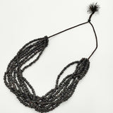 JURGEN LEHL ビーズ ネックレス ブラック グレー ブラウン レディース ヨーガンレール【中古】5-0512G∞