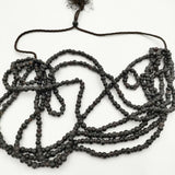 JURGEN LEHL ビーズ ネックレス ブラック グレー ブラウン レディース ヨーガンレール【中古】5-0512G∞