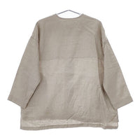nest Robe 01201-1439 リネン ノーカラージャケット ベージュ レディース ネストローブ【中古】5-0601M∞