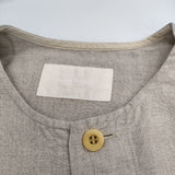 nest Robe 01201-1439 リネン ノーカラージャケット ベージュ レディース ネストローブ【中古】5-0601M∞