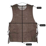 NEST ROBE CONFECT リネンパナマ サージカルベスト 定価17600円 02231-0013 ベスト ブラウン メンズ ネストローブコンフェクト【中古】5-0411M♪