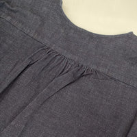 kiitos キイトス デニム シャツワンピ コットン ワンピース ネイビー レディース【中古】5-0915M∞