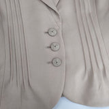 TO BE CHIC 三陽商会 ウール テーラードジャケット ベージュ レディース トゥービーシック【中古】5-1019T∞