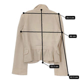 TO BE CHIC 三陽商会 ウール テーラードジャケット ベージュ レディース トゥービーシック【中古】5-1019T∞