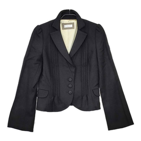 TO BE CHIC 三陽商会 ウール テーラードジャケット ブラック レディース トゥービーシック【中古】5-1019T∞