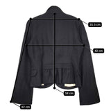 TO BE CHIC 三陽商会 ウール テーラードジャケット ブラック レディース トゥービーシック【中古】5-1019T∞