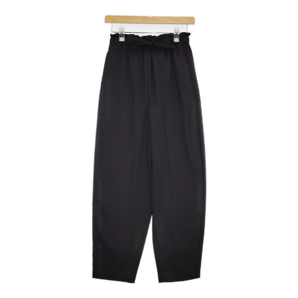 ENFOLD FULL ELASTIC TROUSERS 300GS931-1970 ポリエステル イージー パンツ ブラック レディース エンフォルド【中古】5-0915G∞