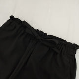 ENFOLD FULL ELASTIC TROUSERS 300GS931-1970 ポリエステル イージー パンツ ブラック レディース エンフォルド【中古】5-0915G∞