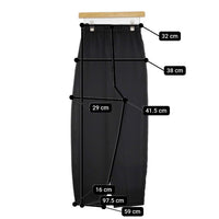ENFOLD FULL ELASTIC TROUSERS 300GS931-1970 ポリエステル イージー パンツ ブラック レディース エンフォルド【中古】5-0915G∞