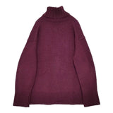 GALERIE VIE Fine wool turtleneck knit タートルネック セーター ニット パープル レディース ギャルリーヴィー【中古】5-1019T∞