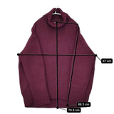 GALERIE VIE Fine wool turtleneck knit タートルネック セーター ニット パープル レディース ギャルリーヴィー【中古】5-1019T∞