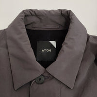 ATON ASAKO NYLON バルマカーンコート サイズ02 CMAGNW6990 ステンカラーコート 23AW グレー レディース エイトン【中古】5-0905T♪