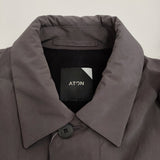 ATON ASAKO NYLON バルマカーンコート サイズ02 CMAGNW6990 ステンカラーコート 23AW グレー レディース エイトン【中古】5-0905T♪