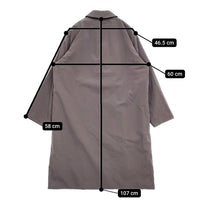 ATON ASAKO NYLON バルマカーンコート サイズ02 CMAGNW6990 ステンカラーコート 23AW グレー レディース エイトン【中古】5-0905T♪