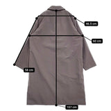 ATON ASAKO NYLON バルマカーンコート サイズ02 CMAGNW6990 ステンカラーコート 23AW グレー レディース エイトン【中古】5-0905T♪