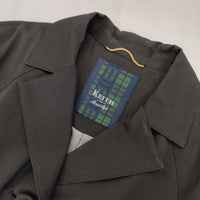 KEITH コットンアセテート ベルト付き コート ブラック レディース キース【中古】5-0915M∞