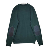 Barbour 1902385 Vネック エルボーパッチ サイズS セーター ニット グリーン メンズ バブアー【中古】5-0928T△