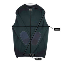 Barbour 1902385 Vネック エルボーパッチ サイズS セーター ニット グリーン メンズ バブアー【中古】5-0928T△