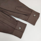 N.O.R.C フラノストレッチレギュラーシャツ 長袖シャツ ブラウン レディース ノーク【中古】5-1019T∞