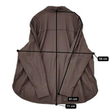 N.O.R.C フラノストレッチレギュラーシャツ 長袖シャツ ブラウン レディース ノーク【中古】5-1019T∞