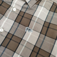 SCYE BASICS チェック コットン 長袖シャツ ベージュ ブラック レディース サイベーシックス【中古】5-0915M∞