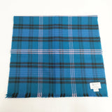 green label relaxing/JOHNSTONS OF ELGIN チェック ウール マフラー ストール ブルー ピンク レディース グリーンレーベルリラクシング/ジョンストンズオブ エルガン【中古】5-1128T◎