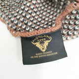 HIGHLAND2000 ウール チェック 帽子 ニットキャップ ブラウン グレー レディース ハイランド2000【中古】5-1021T◎