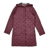 LAVENHAM キルティングフードコート 36 中綿 コート ワインレッド レディース ラベンハム【中古】5-1019T∞