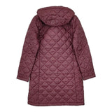 LAVENHAM キルティングフードコート 36 中綿 コート ワインレッド レディース ラベンハム【中古】5-1019T∞