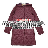 LAVENHAM キルティングフードコート 36 中綿 コート ワインレッド レディース ラベンハム【中古】5-1019T∞