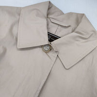Traditional Weatherwear ポリウレタンコーティング 34 ベルト付き ステンカラーコート ベージュ レディース トラディショナルウェザーウェア【中古】5-0915M∞
