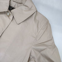 Traditional Weatherwear ポリウレタンコーティング 34 ベルト付き ステンカラーコート ベージュ レディース トラディショナルウェザーウェア【中古】5-0915M∞