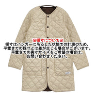 ARMEN ノーカラー キルティング サイズ0 コート ベージュ レディース アーメン【中古】5-0905T♪