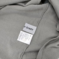 STAMP AND DIARY ワイド2Wayボートネックカーディガン 定価15400円 コットン カーディガン グレー レディース スタンプ アンド ダイアリー【中古】5-0915M∞