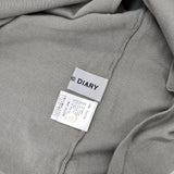 STAMP AND DIARY ワイド2Wayボートネックカーディガン 定価15400円 コットン カーディガン グレー レディース スタンプ アンド ダイアリー【中古】5-0915M∞