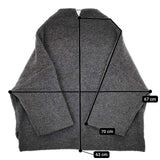 tumugu シープパイルニットボトルネック プルオーバー TC22314 セーター ニット グレー レディース ツムグ【中古】5-1019T∞