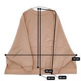 UNIVERSAL TISSU ソフト圧縮ウールスムース ラグランプルオーバー セーター ニット ピンク レディース ユニバーサルティシュ【中古】5-1019T∞