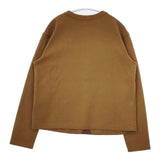 HUMAN WOMAN ウォッシャブルミルドジャージカットソー カーディガン 22AW ブラウン レディース ヒューマンウーマン【中古】5-1019T∞
