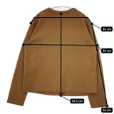 HUMAN WOMAN ウォッシャブルミルドジャージカットソー カーディガン 22AW ブラウン レディース ヒューマンウーマン【中古】5-1019T∞