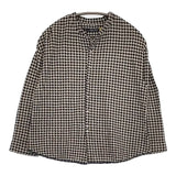 Pal'las Palace カーディガン チェック コットン ブラウス シャツ ベージュ ネイビー レディース パラスパレス【中古】5-0915M∞