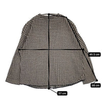 Pal'las Palace カーディガン チェック コットン ブラウス シャツ ベージュ ネイビー レディース パラスパレス【中古】5-0915M∞