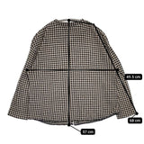 Pal'las Palace カーディガン チェック コットン ブラウス シャツ ベージュ ネイビー レディース パラスパレス【中古】5-0915M∞