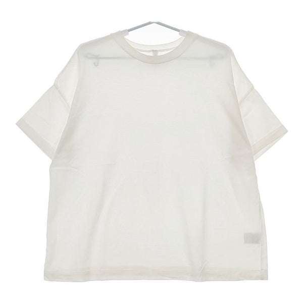 Pal'las Palace コットンキュプラ 半袖Ｔシャツ カットソー オフホワイト レディース パラスパレス【中古】5-0528S∞