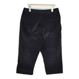 Yarmo 英国製 コットン コーデュロイ クロップドパンツ ブラック レディース ヤーモ【中古】5-1019T∞